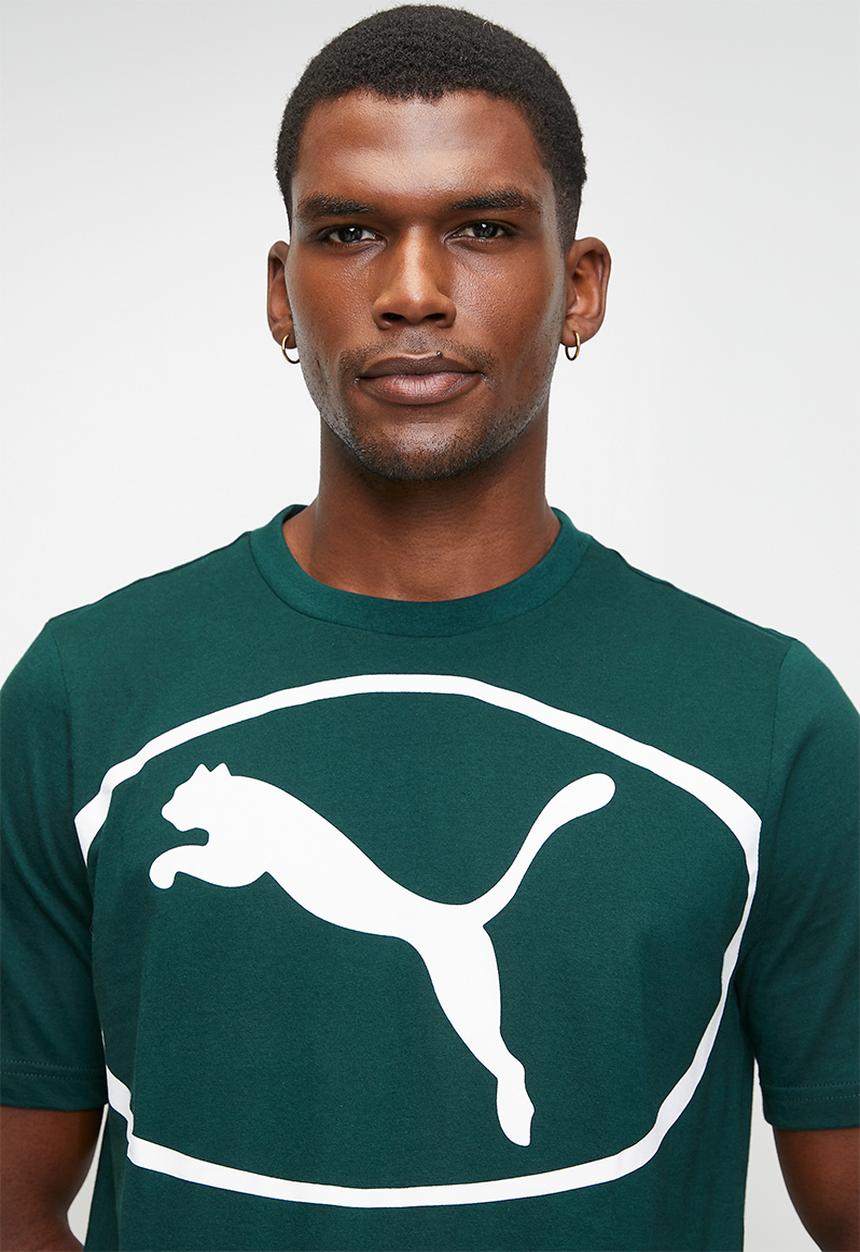 PUMA - PUMA SPORT Graphic Tee - Green Terrain