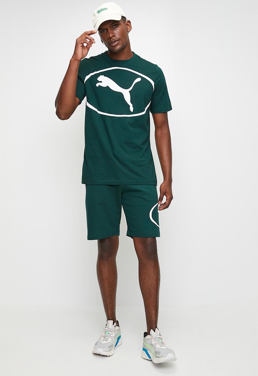 PUMA - PUMA SPORT Graphic Tee - Green Terrain