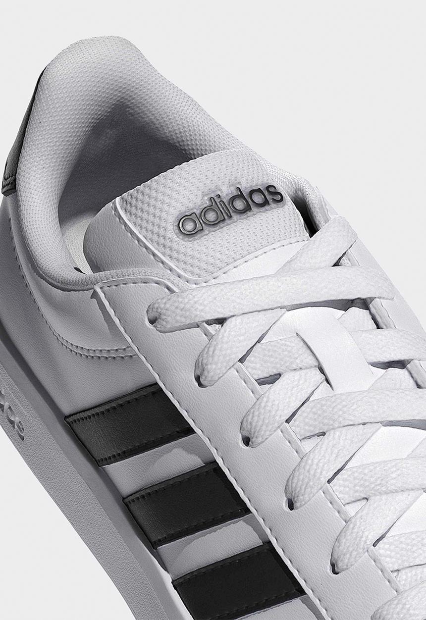 adidas Performance - Grand Court 3.0 J - Ftwr White/Core Black/Ftwr White