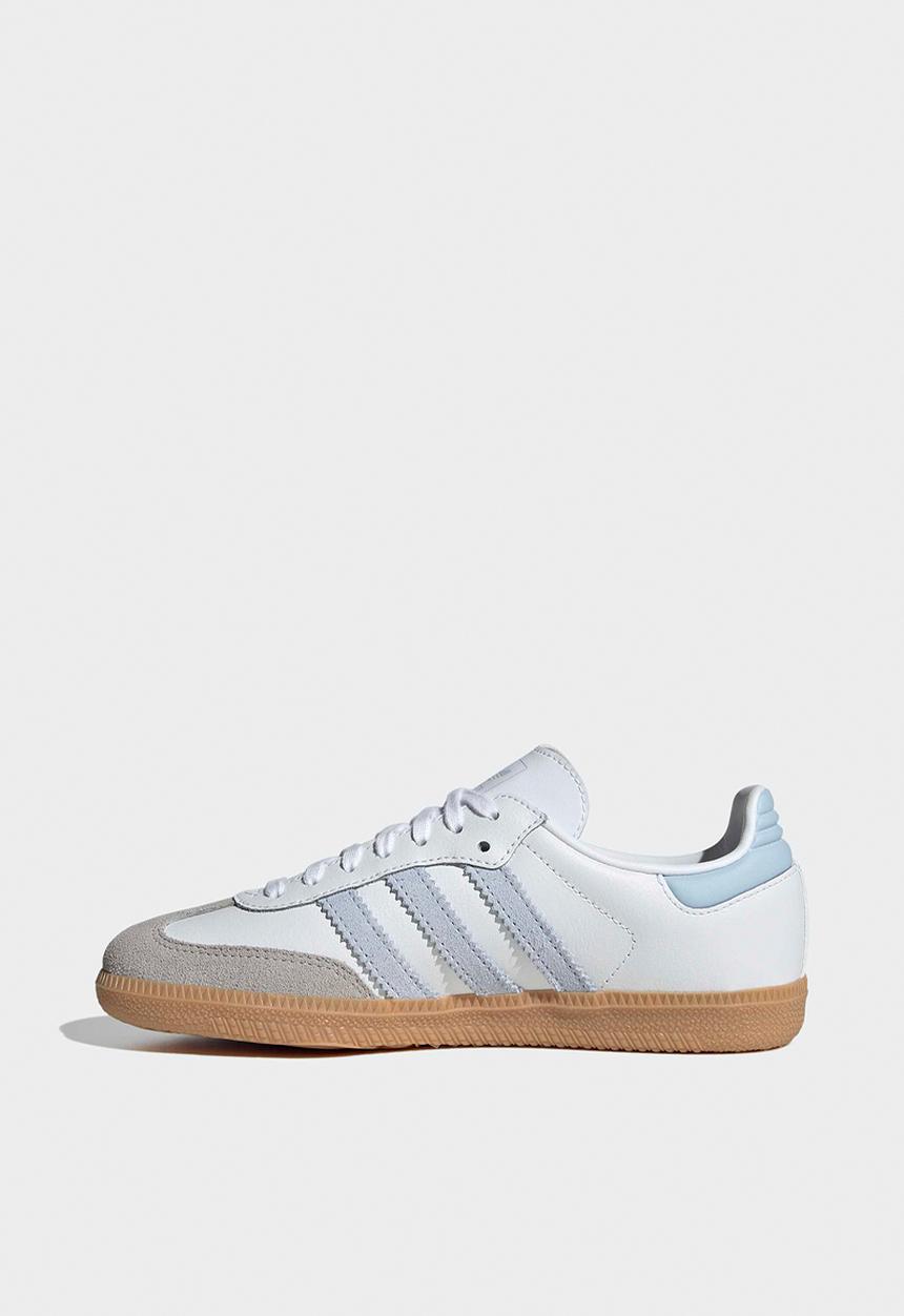 adidas Originals - Samba OG J - Ftwr White/Crystal Sky/Gum 3