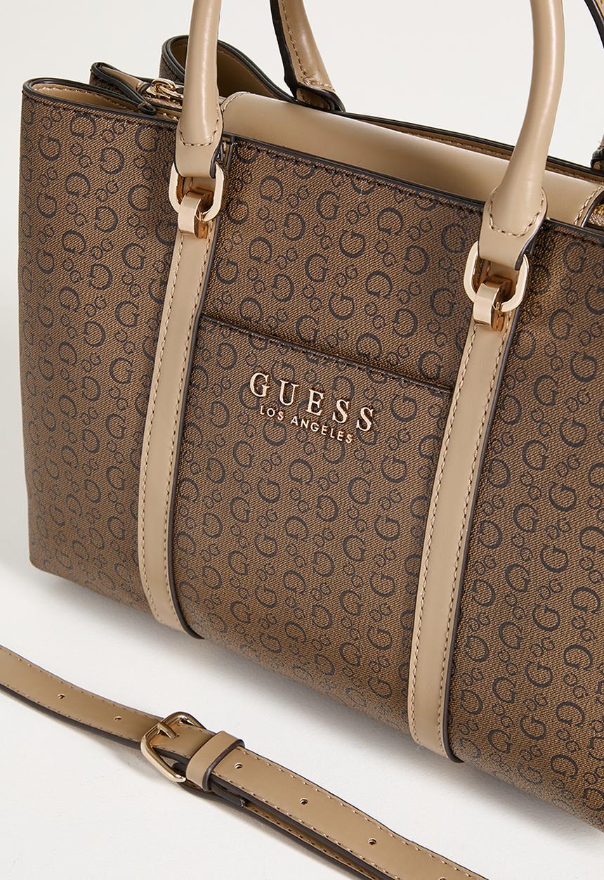 GUESS - Morrigan Satchel Bag - Tan