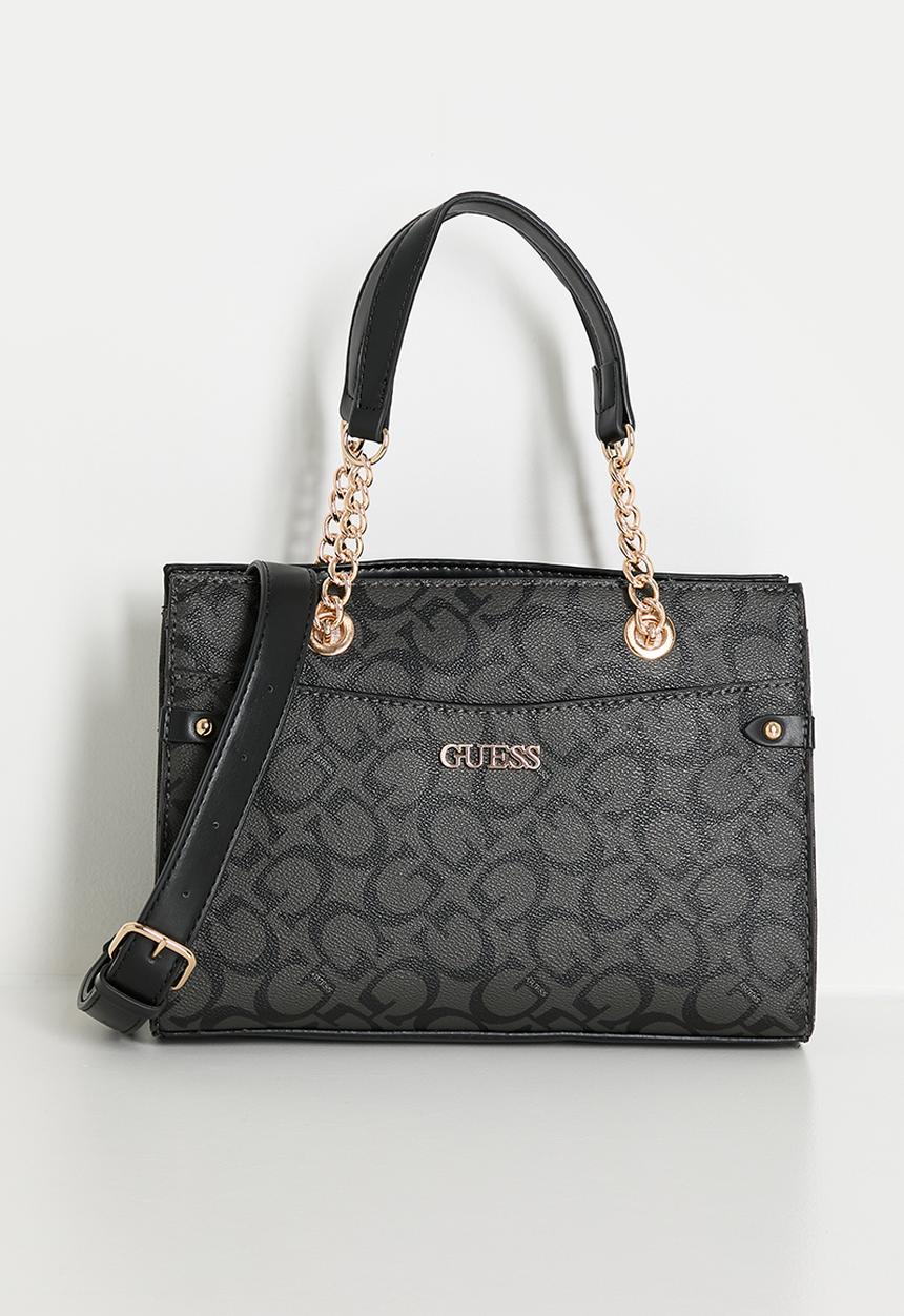 GUESS - Castalia Satchel Bag - Charcoal