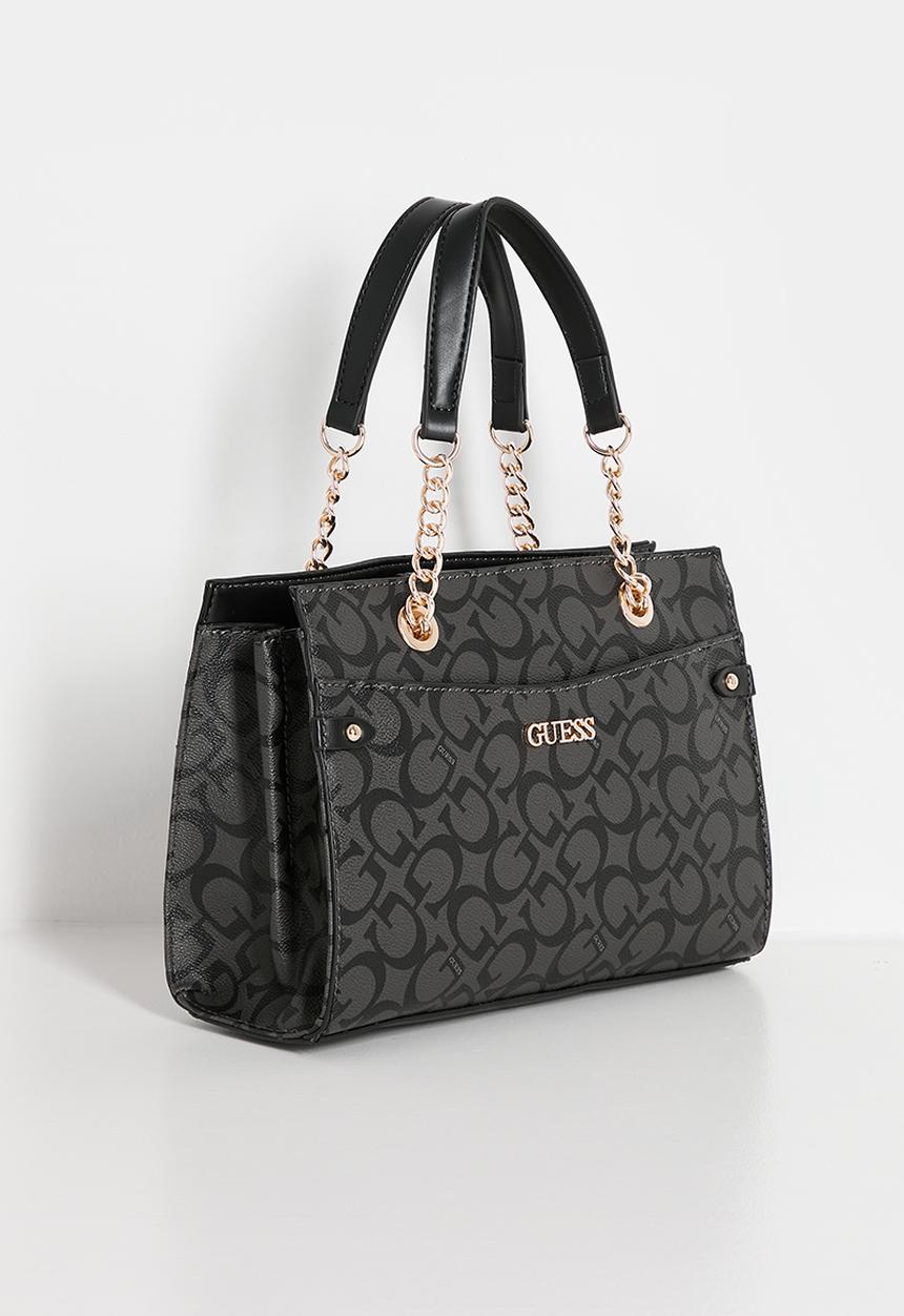 GUESS - Castalia Satchel Bag - Charcoal