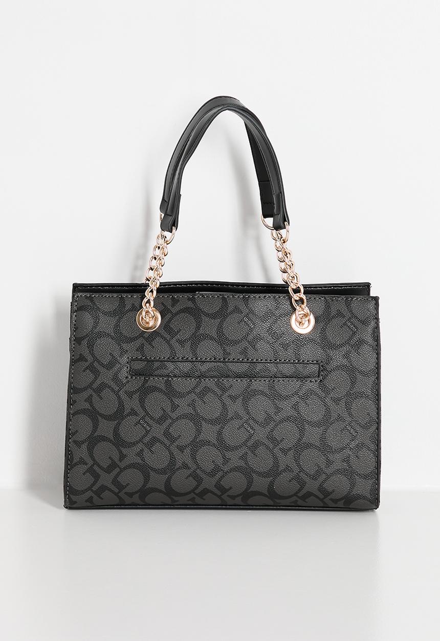 GUESS - Castalia Satchel Bag - Charcoal