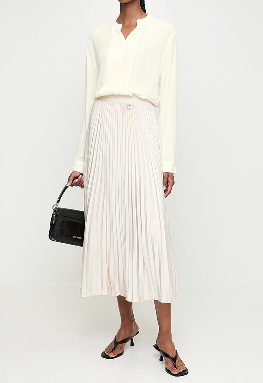 POLO - Wmn Gabriella Long Sleeve  Blouse - Off White