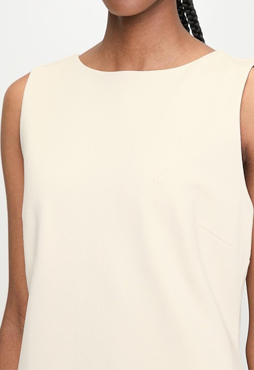 POLO - Wmn Lily s/l Ponte Dress - Sand