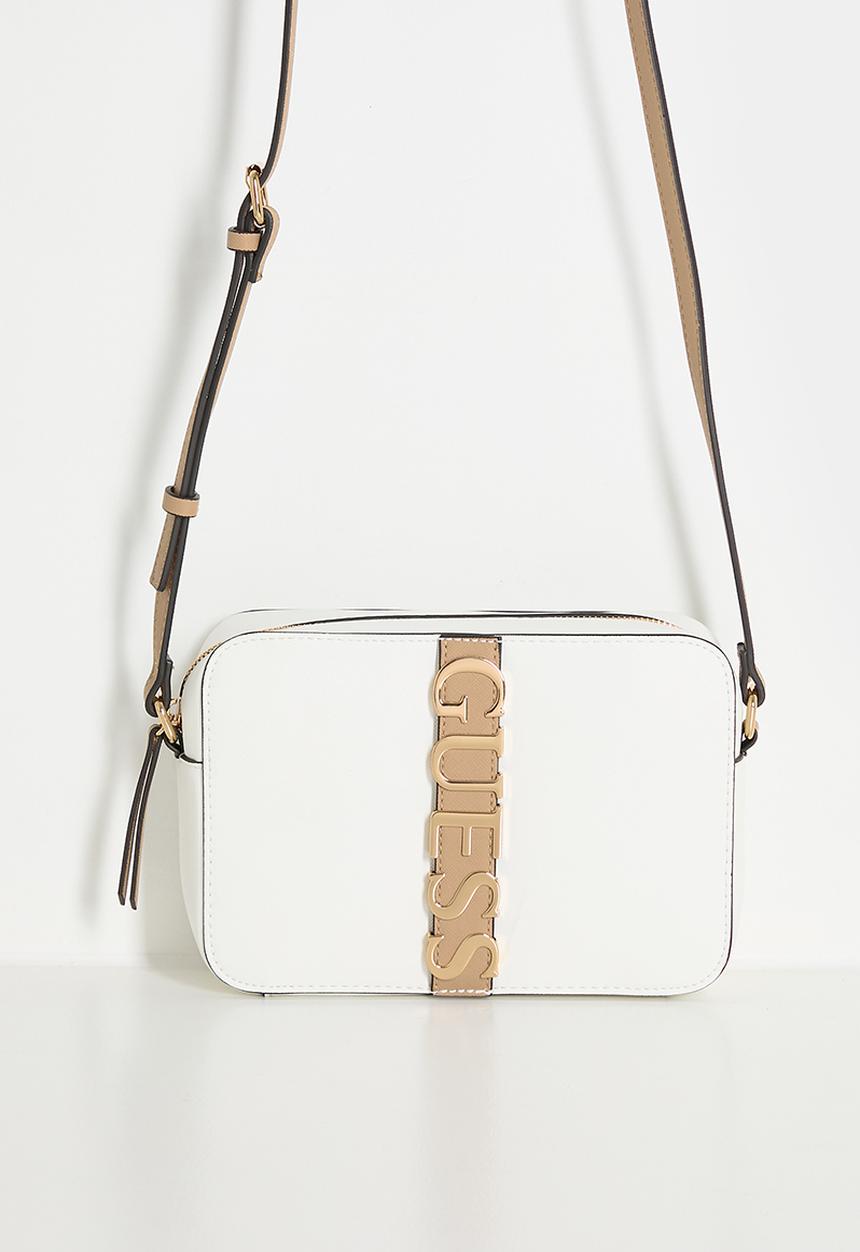 GUESS - Garrick Camera Crossbody Bag - White