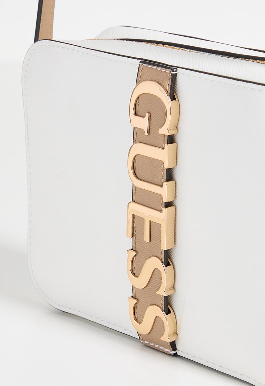 GUESS - Garrick Camera Crossbody Bag - White