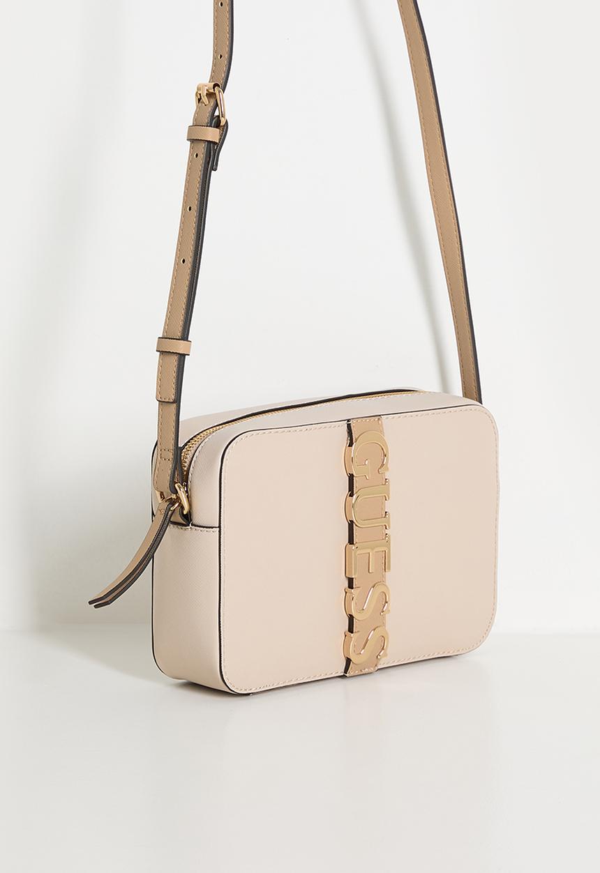 GUESS - Garrick Camera Crossbody Bag - Stone