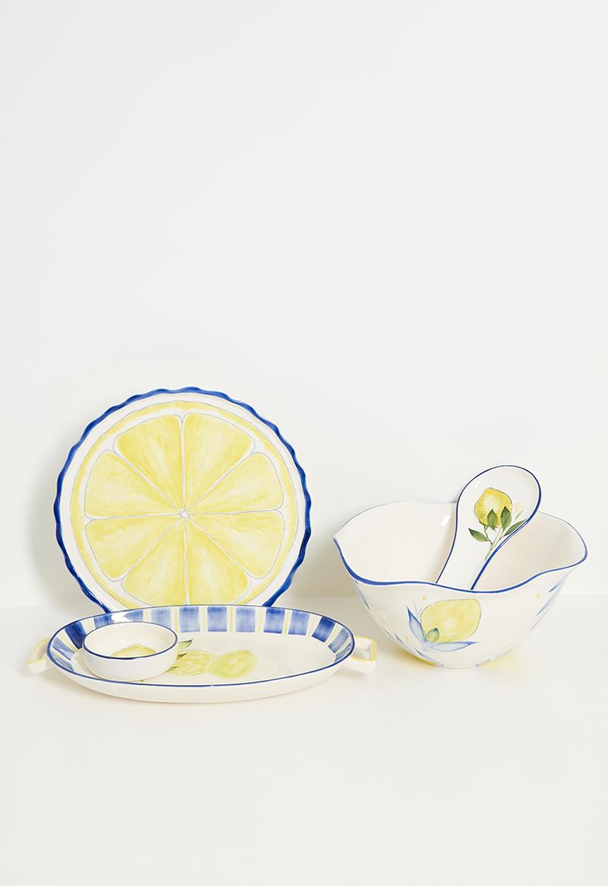 Urchin Art - Lemon wonki serving bowl - multi