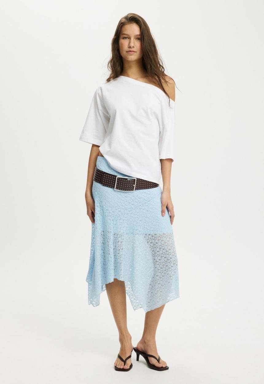 Cotton On - Billie off shoulder tee - white