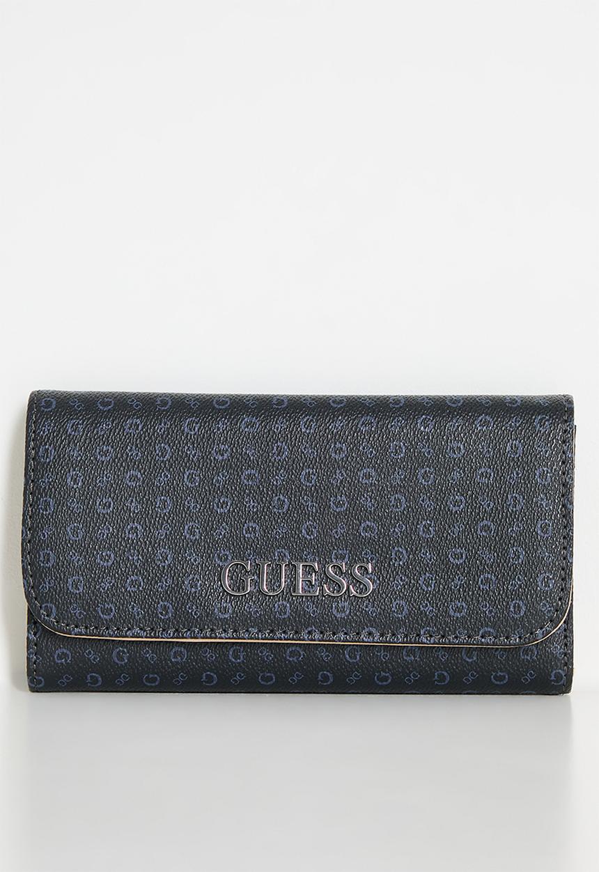 GUESS - Abbas  Slim Clutch Bag- Navy