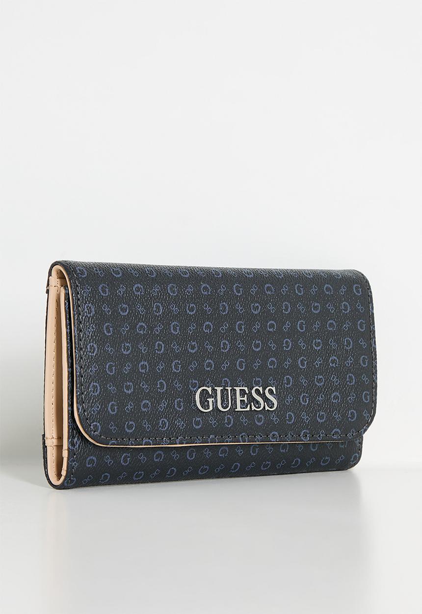 GUESS - Abbas  Slim Clutch Bag- Navy