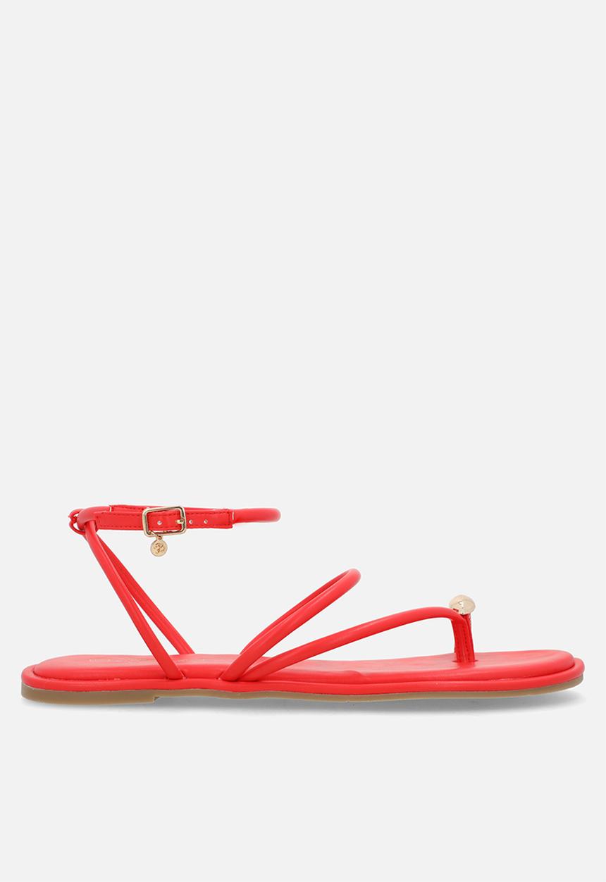 Miss Black - Kali 2 flat sandal - red