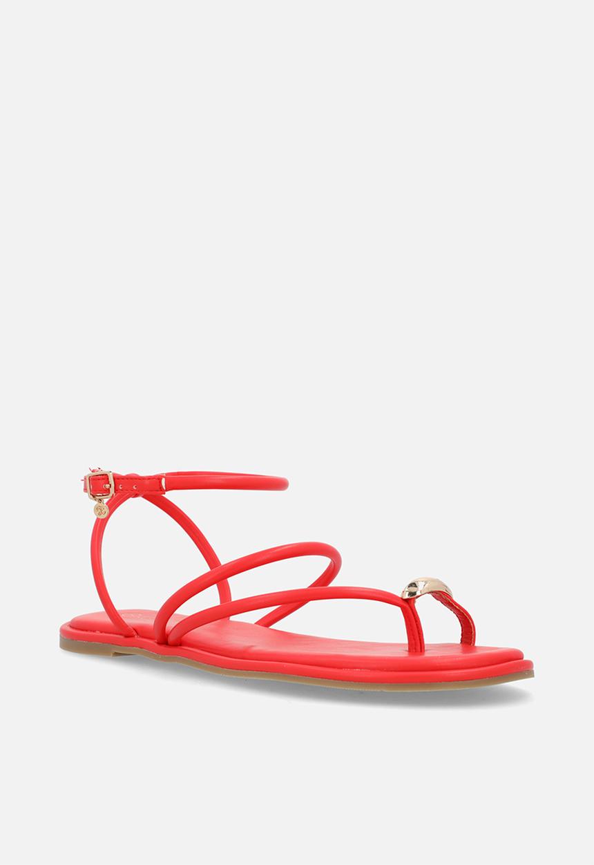 Miss Black - Kali 2 flat sandal - red