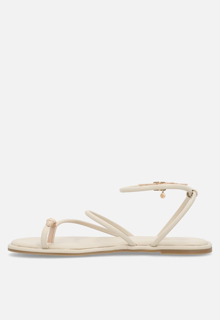 Miss Black - Kali 2 flat sandal - bone