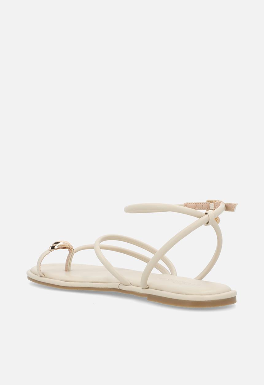 Miss Black - Kali 2 flat sandal - bone