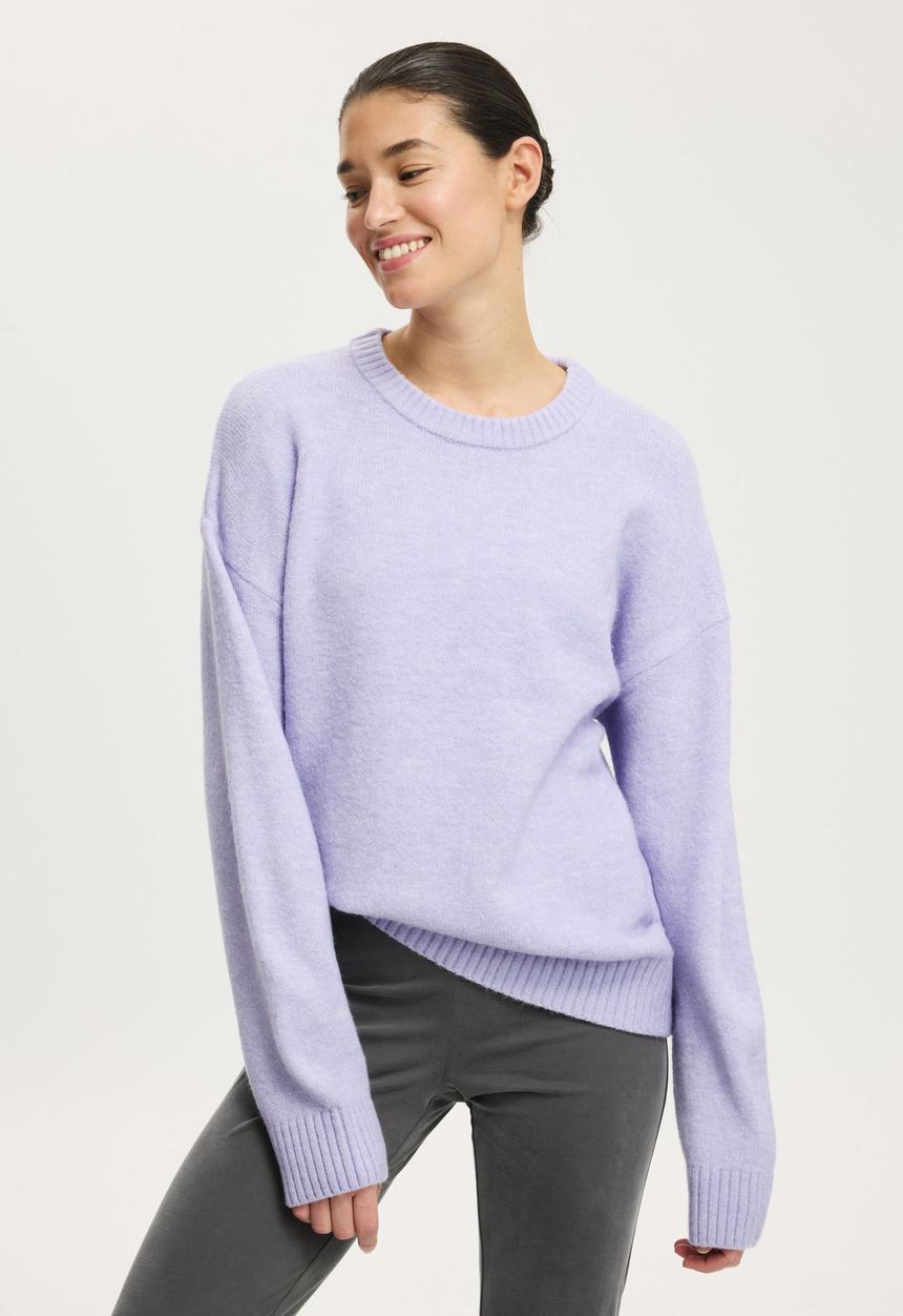 Cotton On - Luxe crew sweater - Lilac Marle