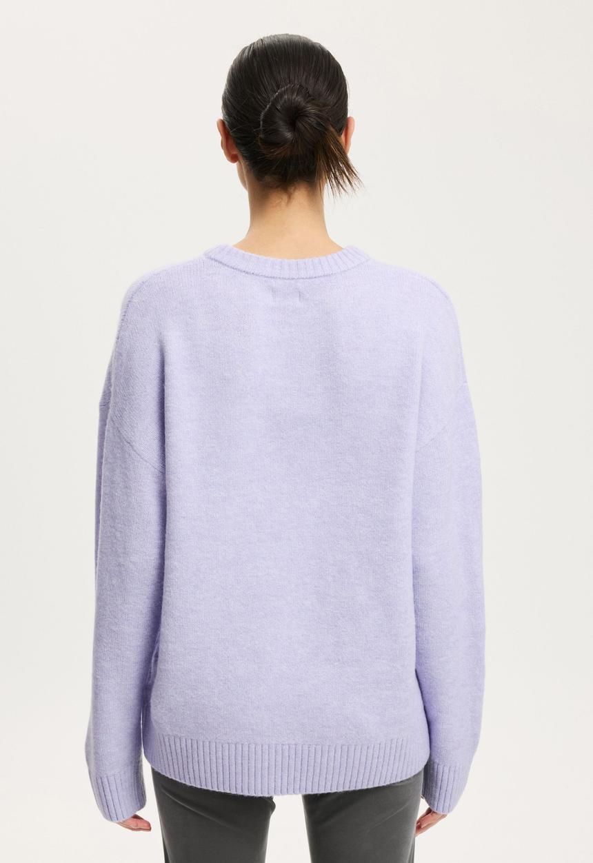 Cotton On - Luxe crew sweater - Lilac Marle