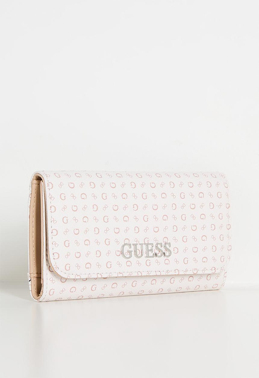 GUESS - Abbas Slim Clutch Bag- Neutral