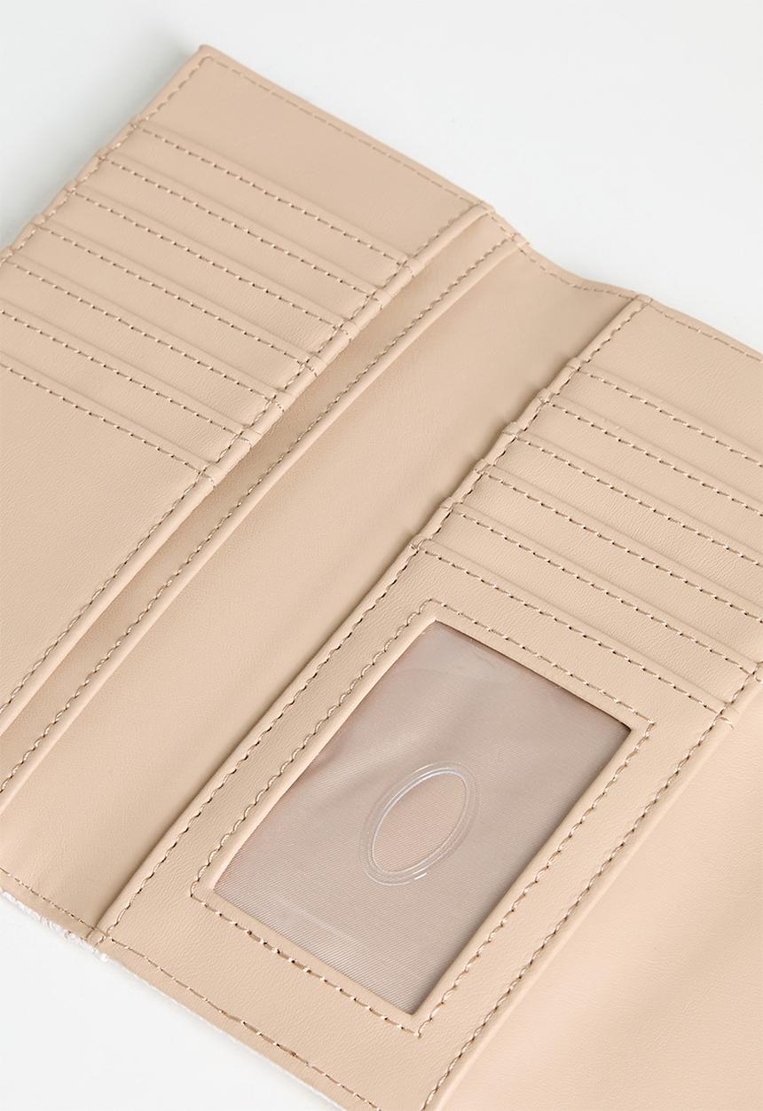 GUESS - Abbas Slim Clutch Bag- Neutral