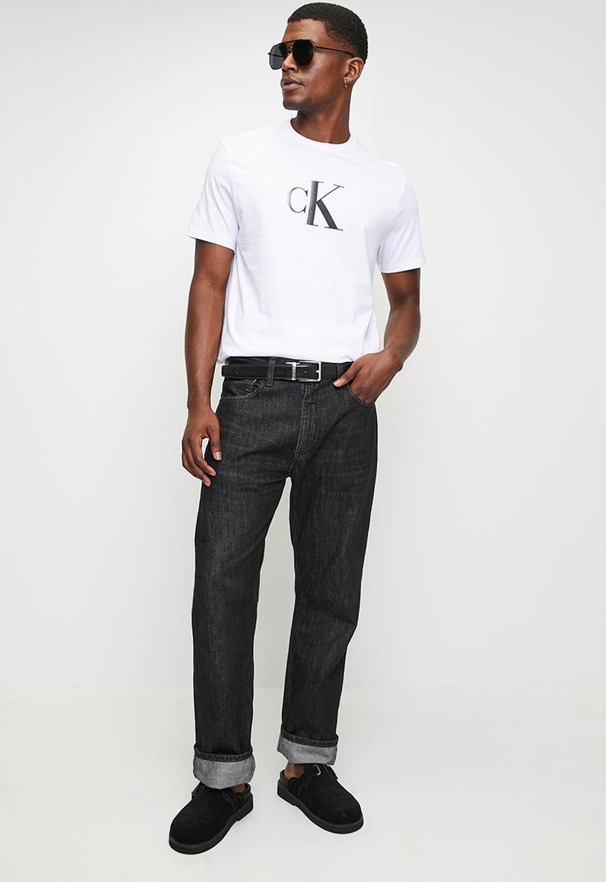 Calvin Klein - Ss Center Monogram Eu Classic Tee - Brilliant White
