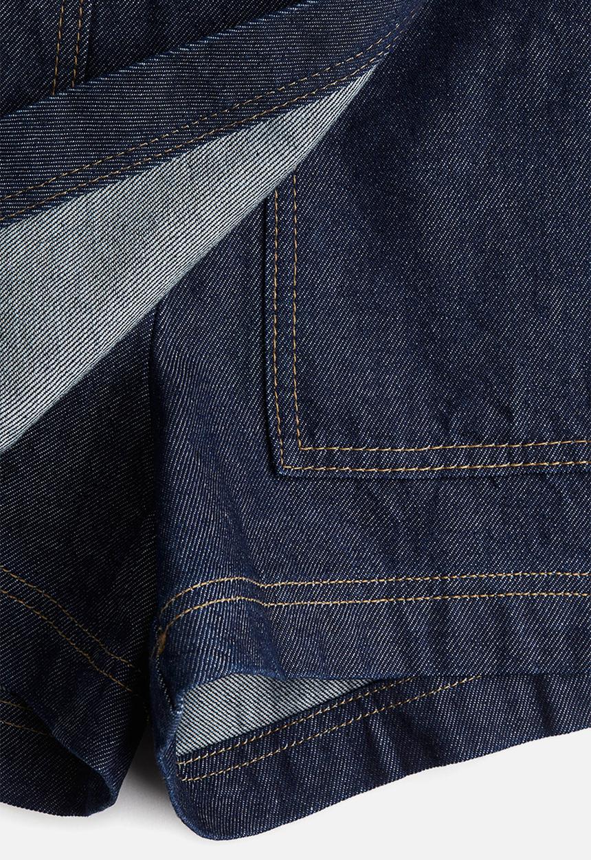 H&M - Denim skort - dark denim blue