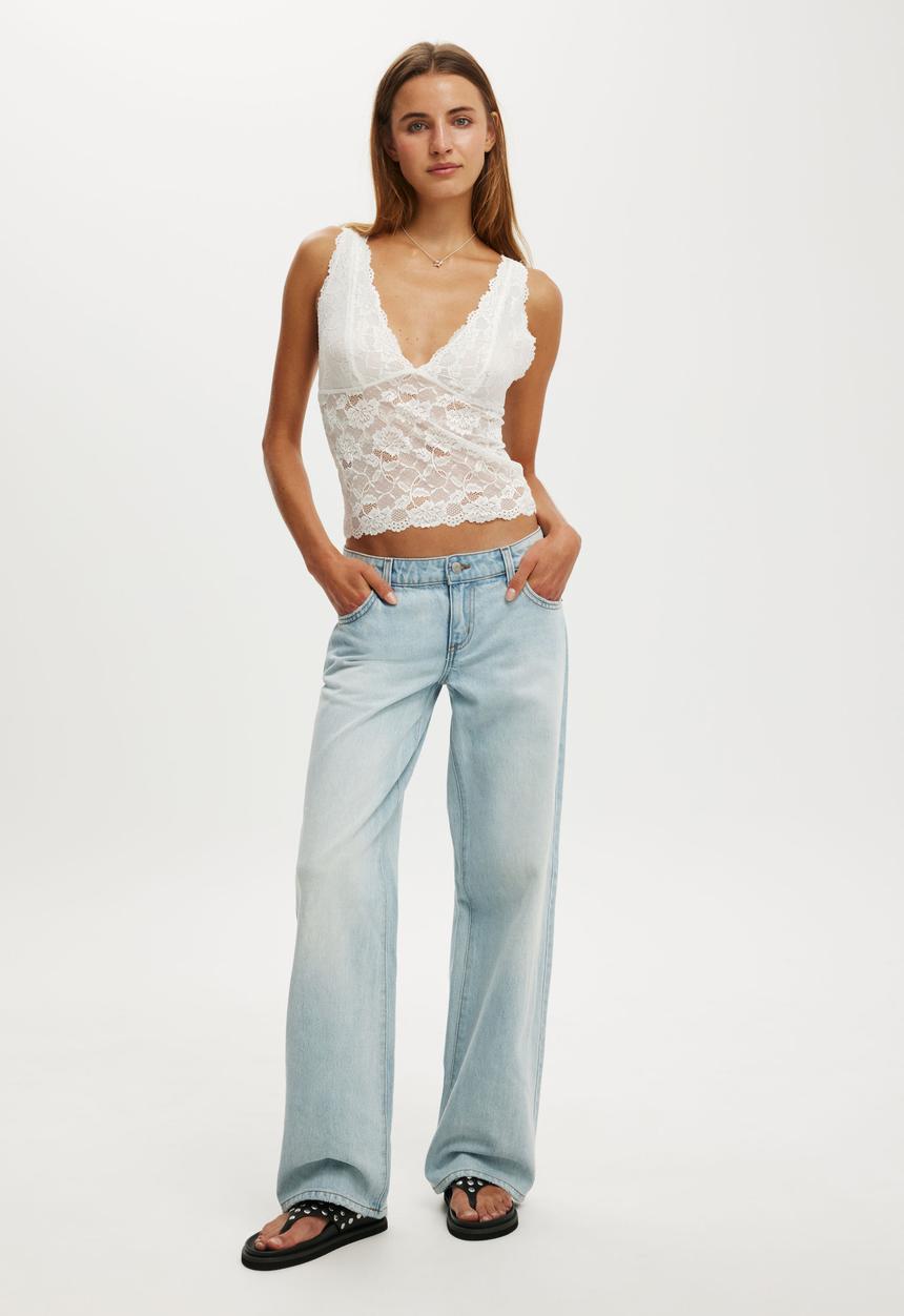 Cotton On - Lace cami - vintage white 