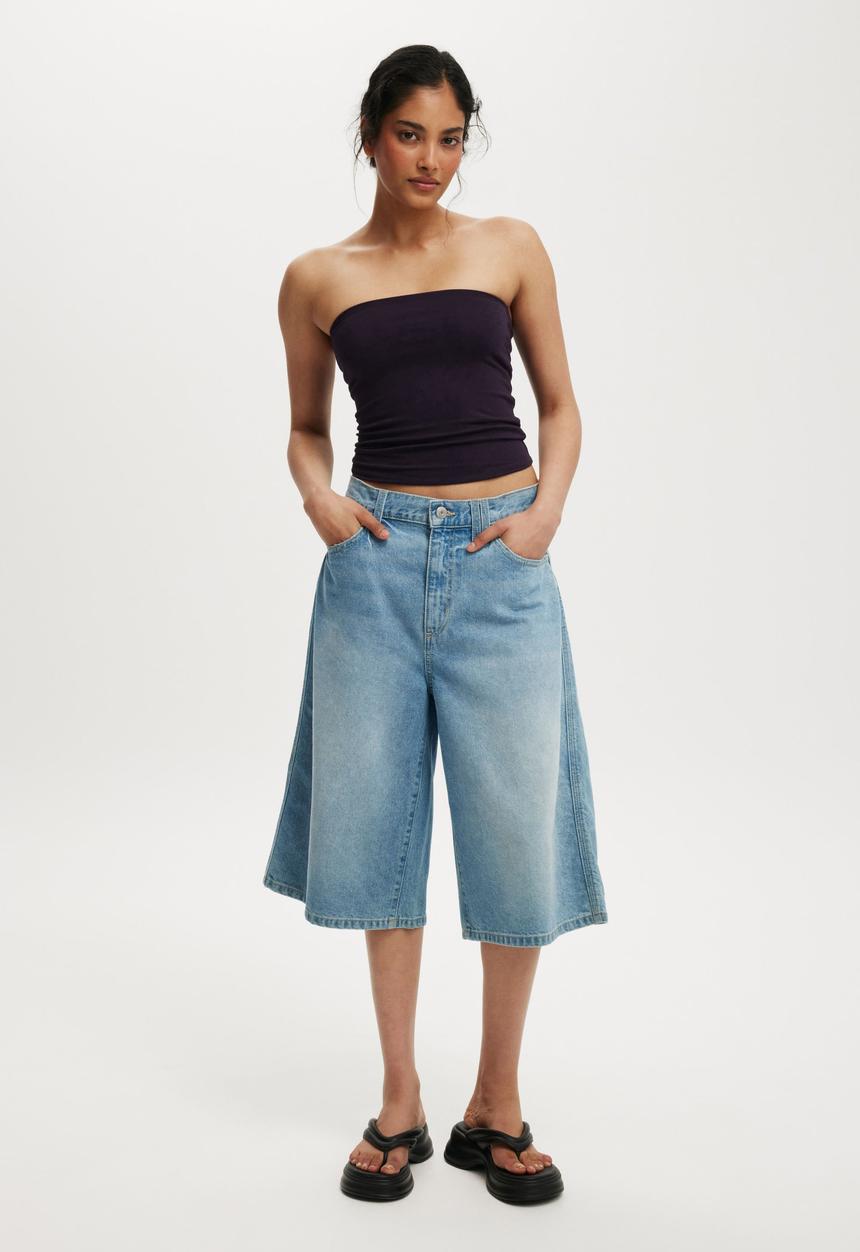 Cotton On - All day tube top - velvet current