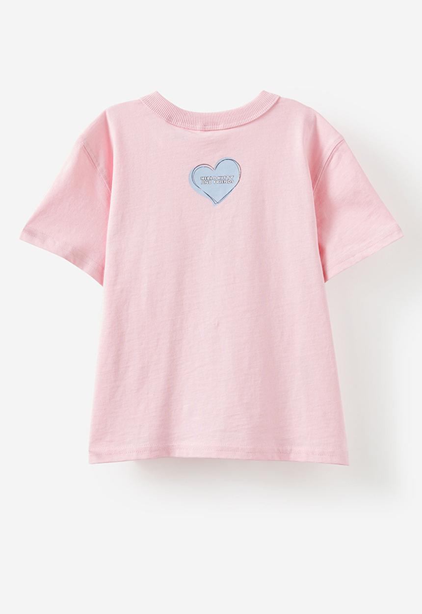 Cotton On - Bobbi Short Sleeve Lcn Tee - Lcn San Blush Pink/Hello Kitty And Friends