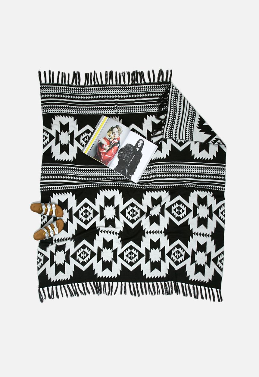 Sixth Floor - Mono kilim throw