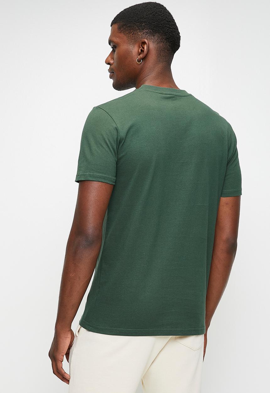 POLO - LUCAS  ESSENTIAL SS T-SHIRT - DARK GREEN