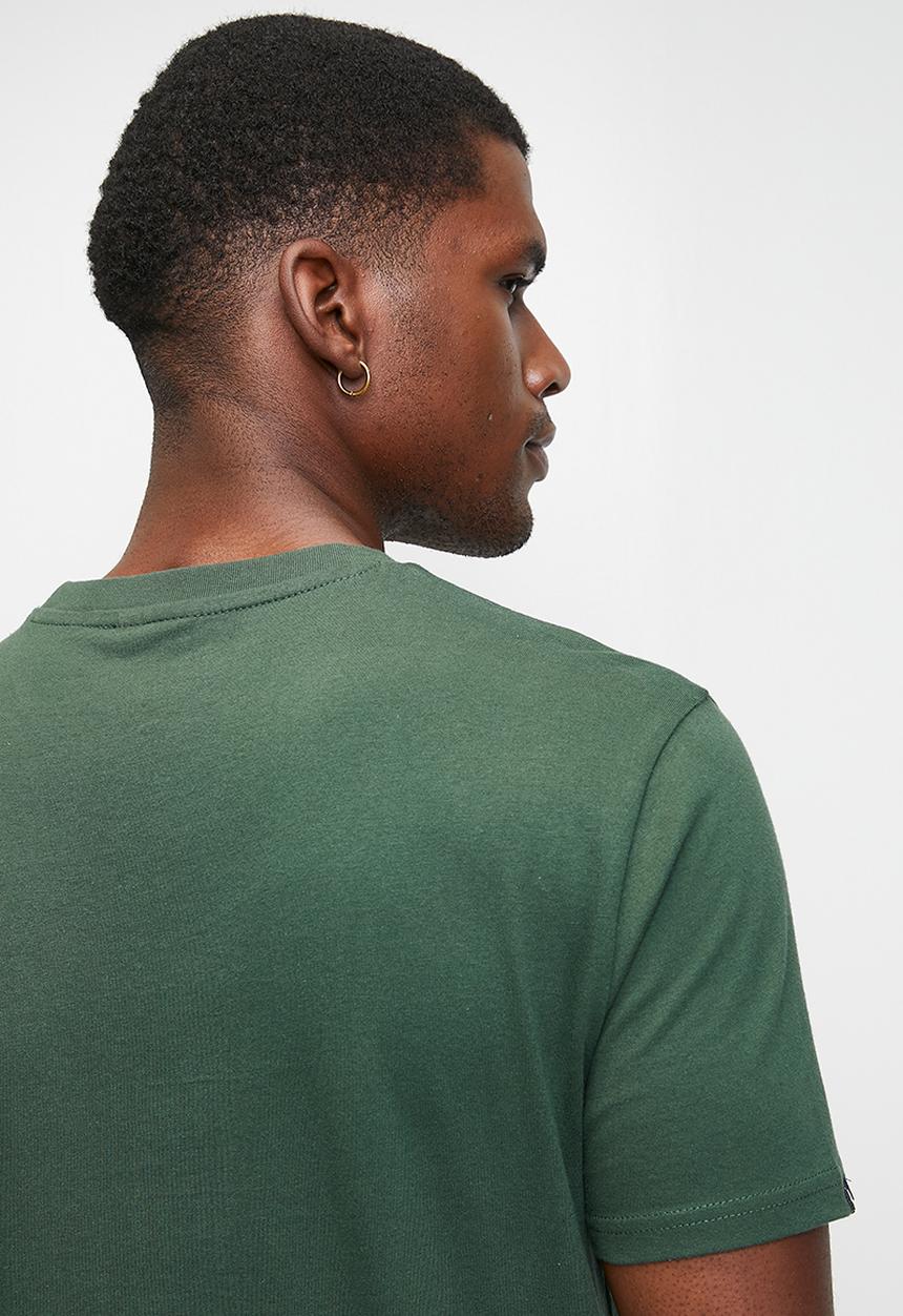POLO - LUCAS  ESSENTIAL SS T-SHIRT - DARK GREEN