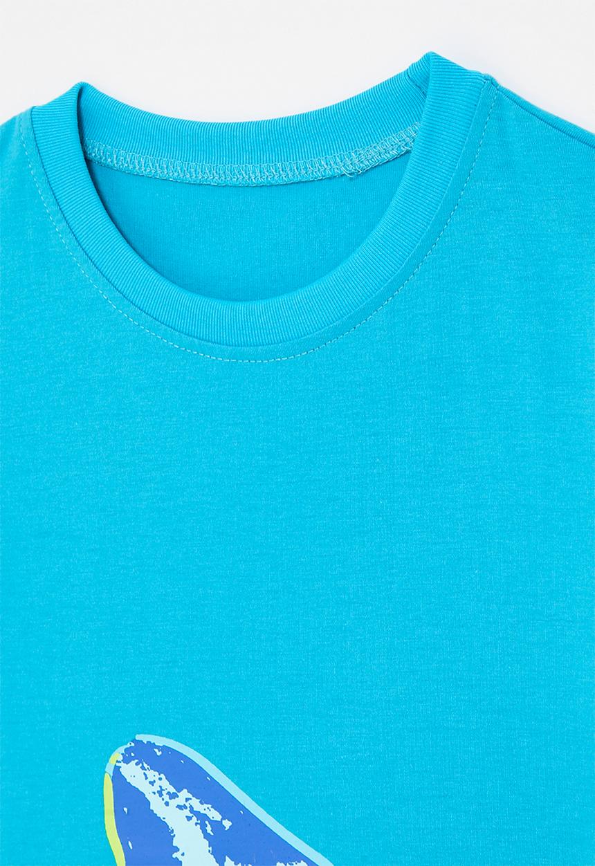 Pop Candy - Shark graphic tee - bright blue
