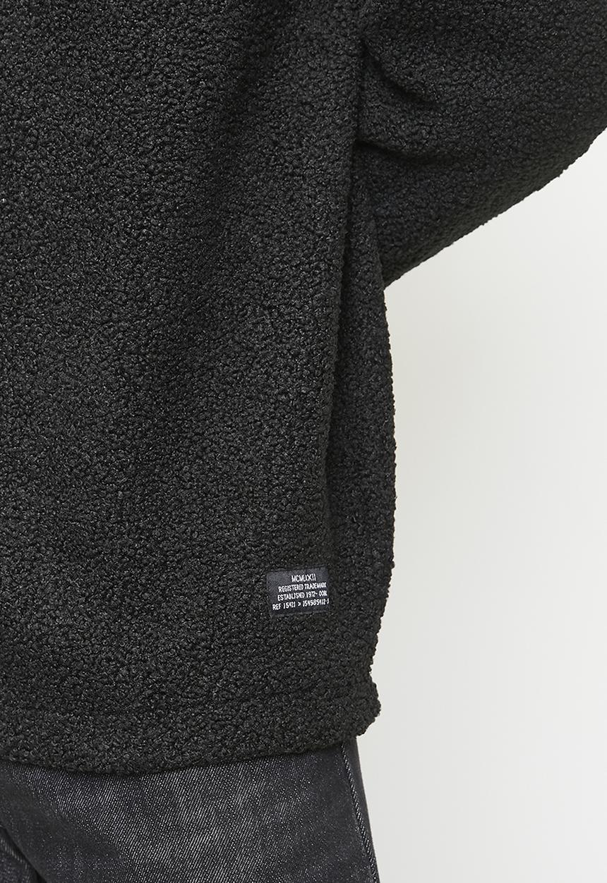 Brave Soul - Borg Long Sleeved Shirt  - Black