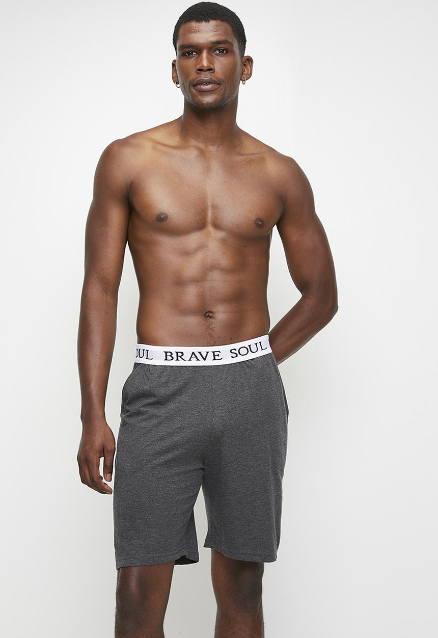 Brave Soul - Loungwear Shorts - Charcoal Marl