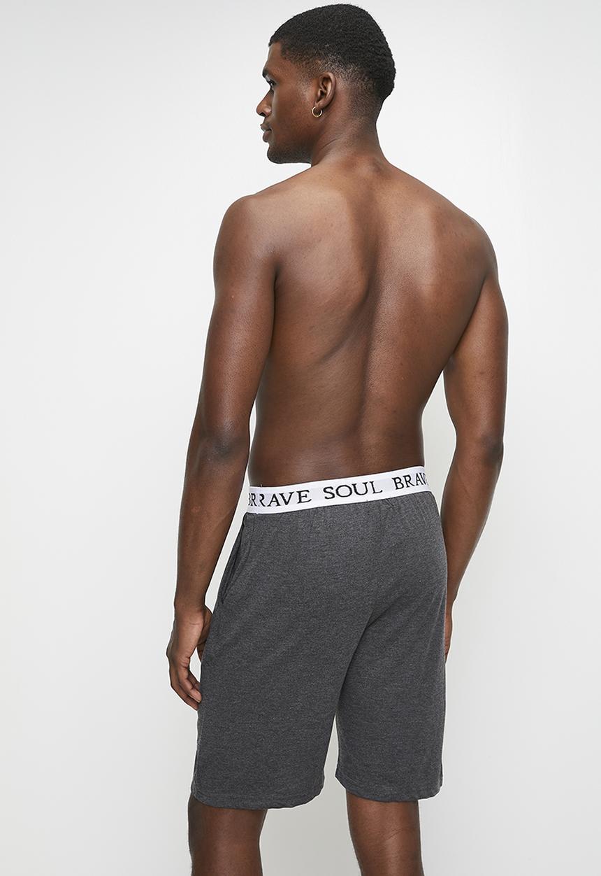Brave Soul - Loungwear Shorts - Charcoal Marl