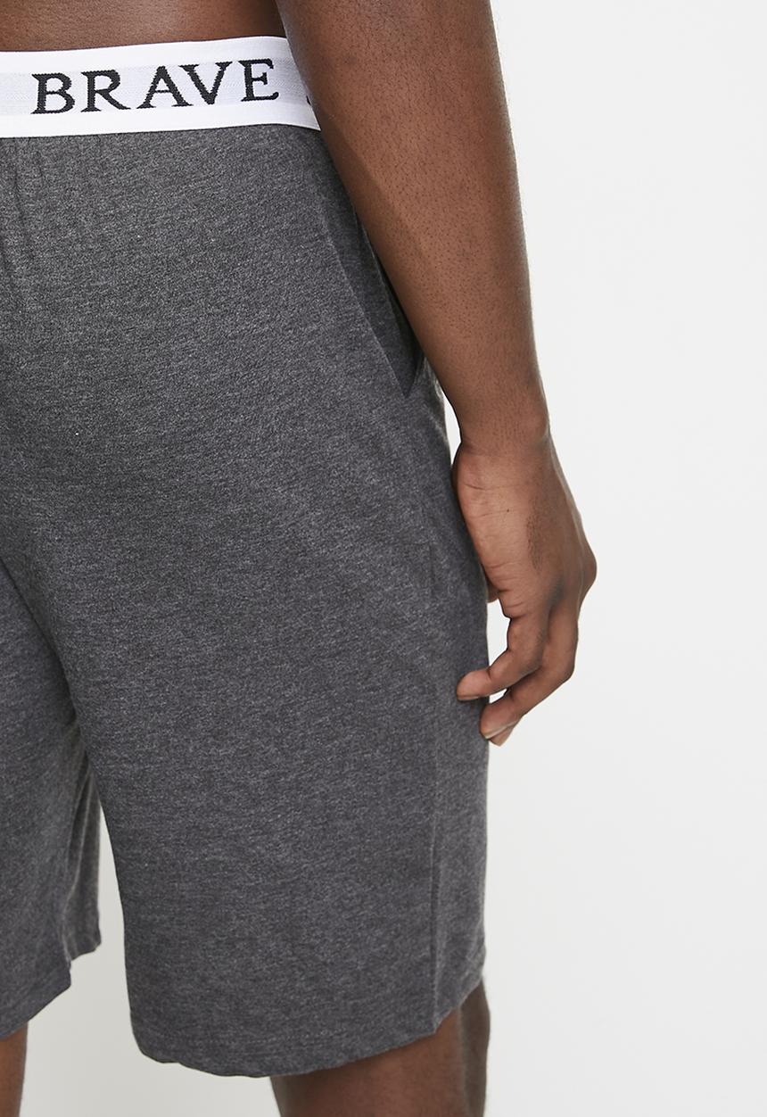 Brave Soul - Loungwear Shorts - Charcoal Marl