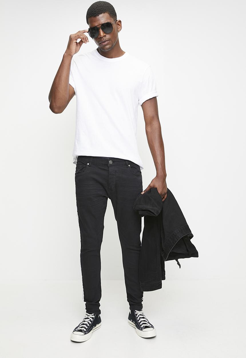 Brave Soul - Charcoal Wash Stretch Skinny Jean - Long Length