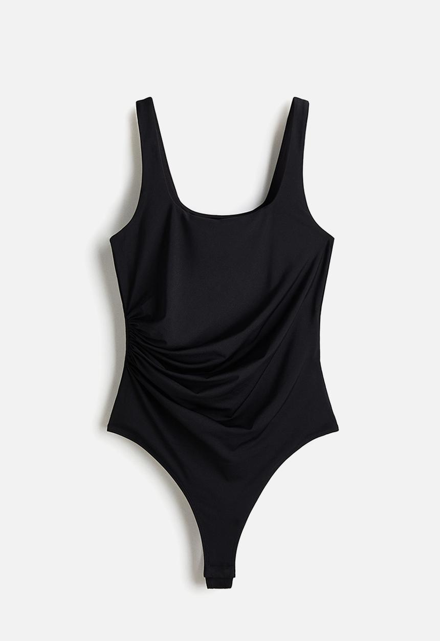 H&M - Draped thong body - black