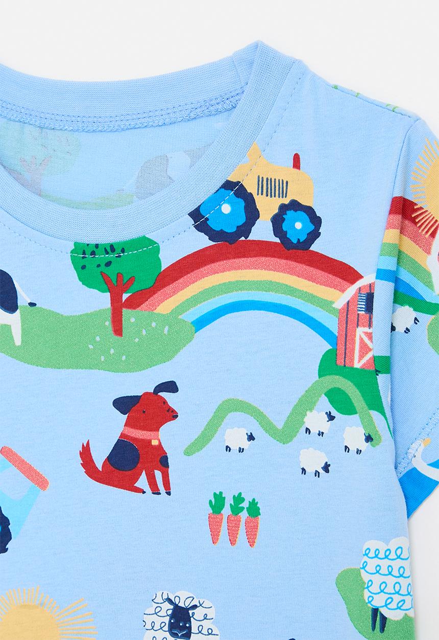 Pop Candy - Crew neck tee-blue
