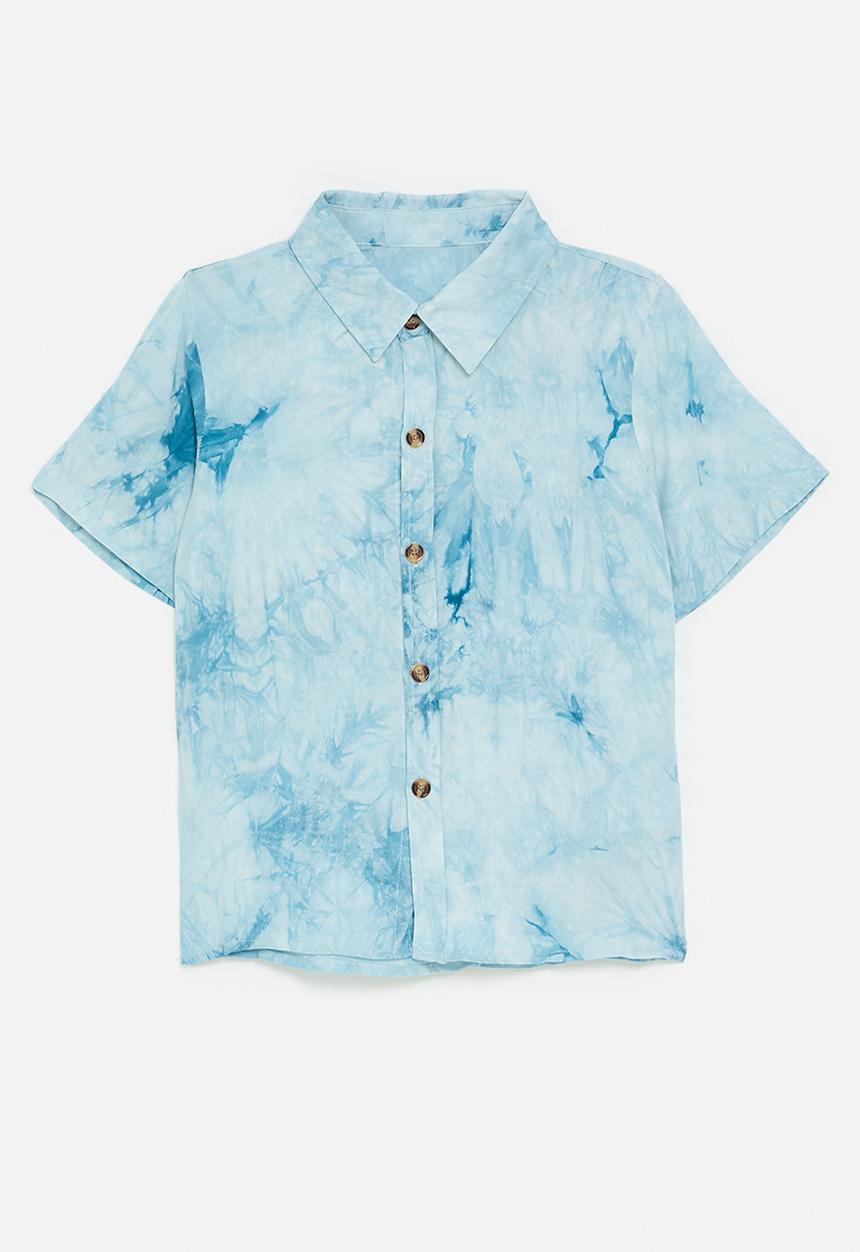Pop Candy - Resort shirt  - blue tie dye