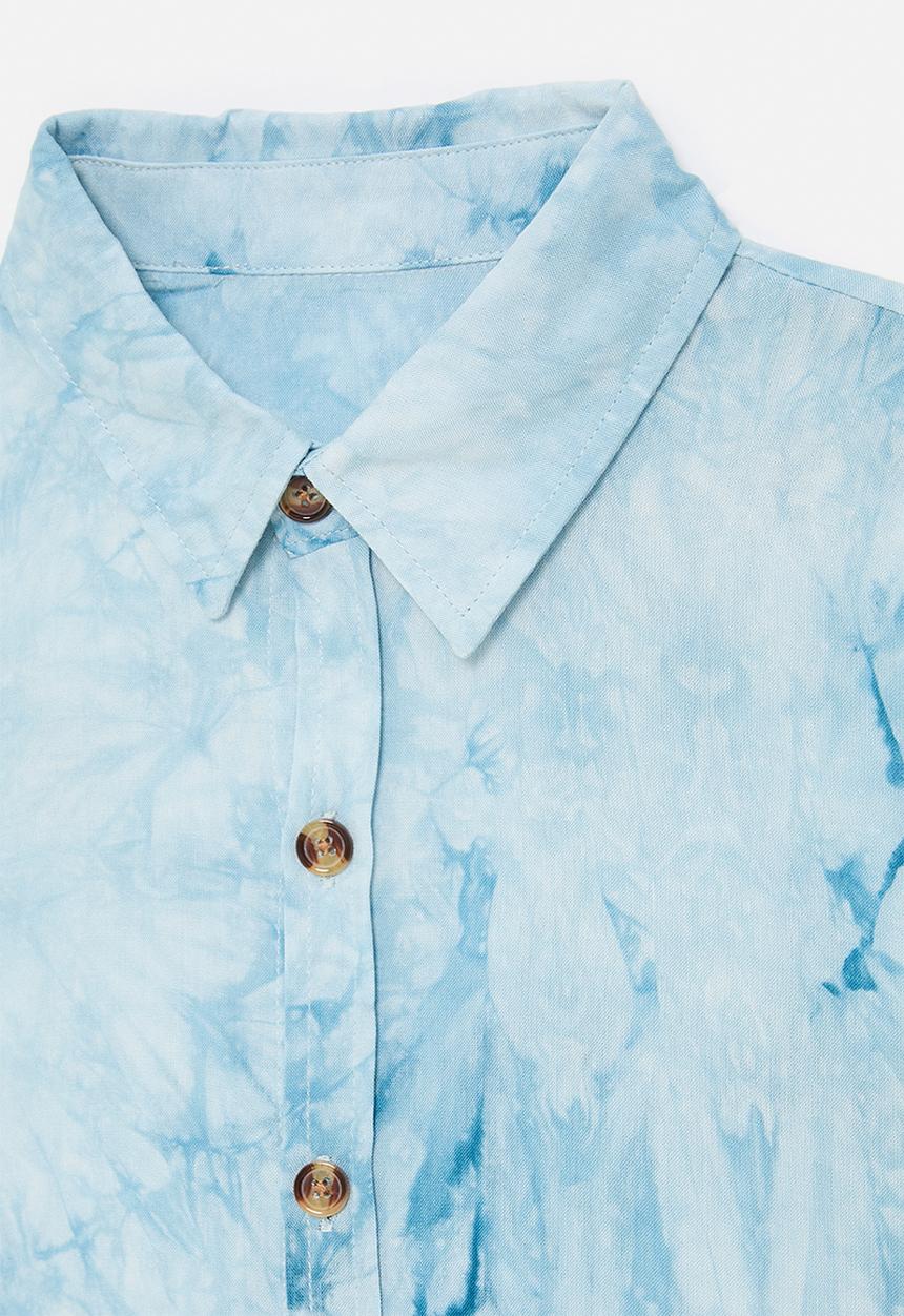 Pop Candy - Resort shirt  - blue tie dye