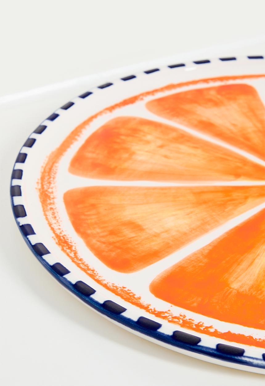 Urchin Art - Citrus platter - Orange