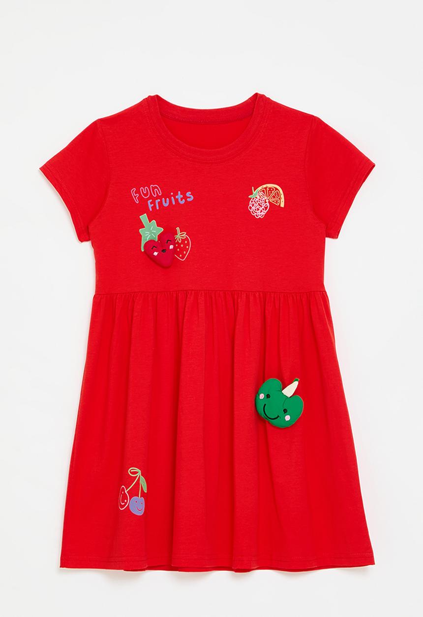 Pop Candy - Short sleeve dress - red