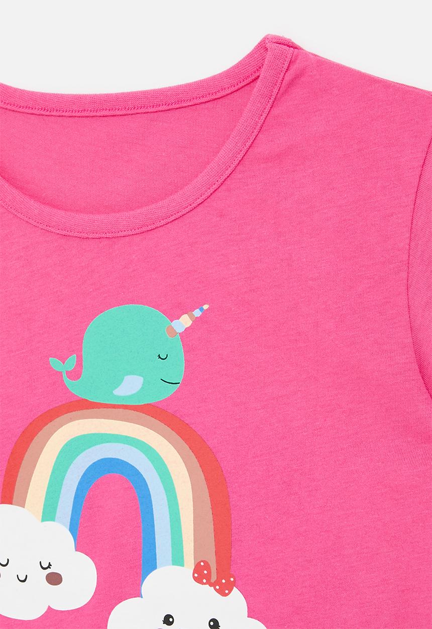 Pop Candy - Printed tee - dark pink
