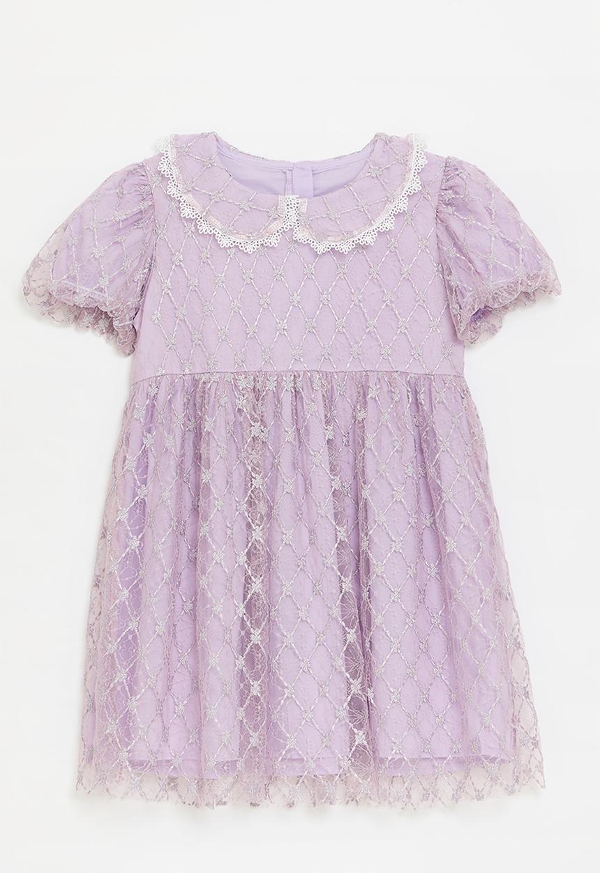 Pop Candy - Peter pan collar dress - lilac
