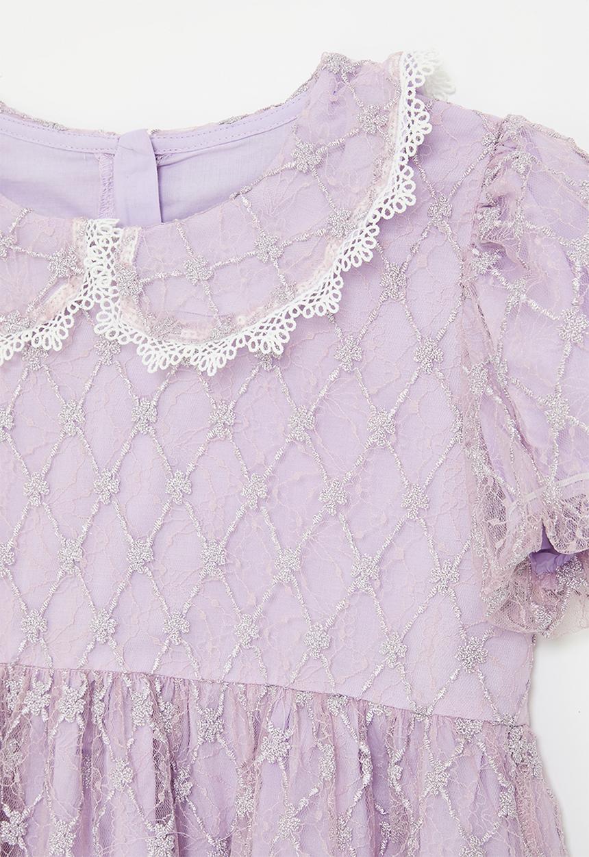 Pop Candy - Peter pan collar dress - lilac