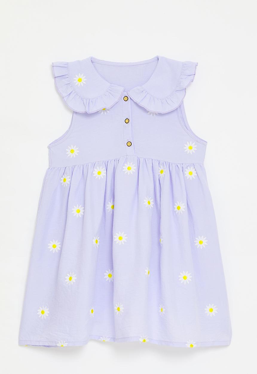 Pop Candy - Peter pan collar dress - lilac