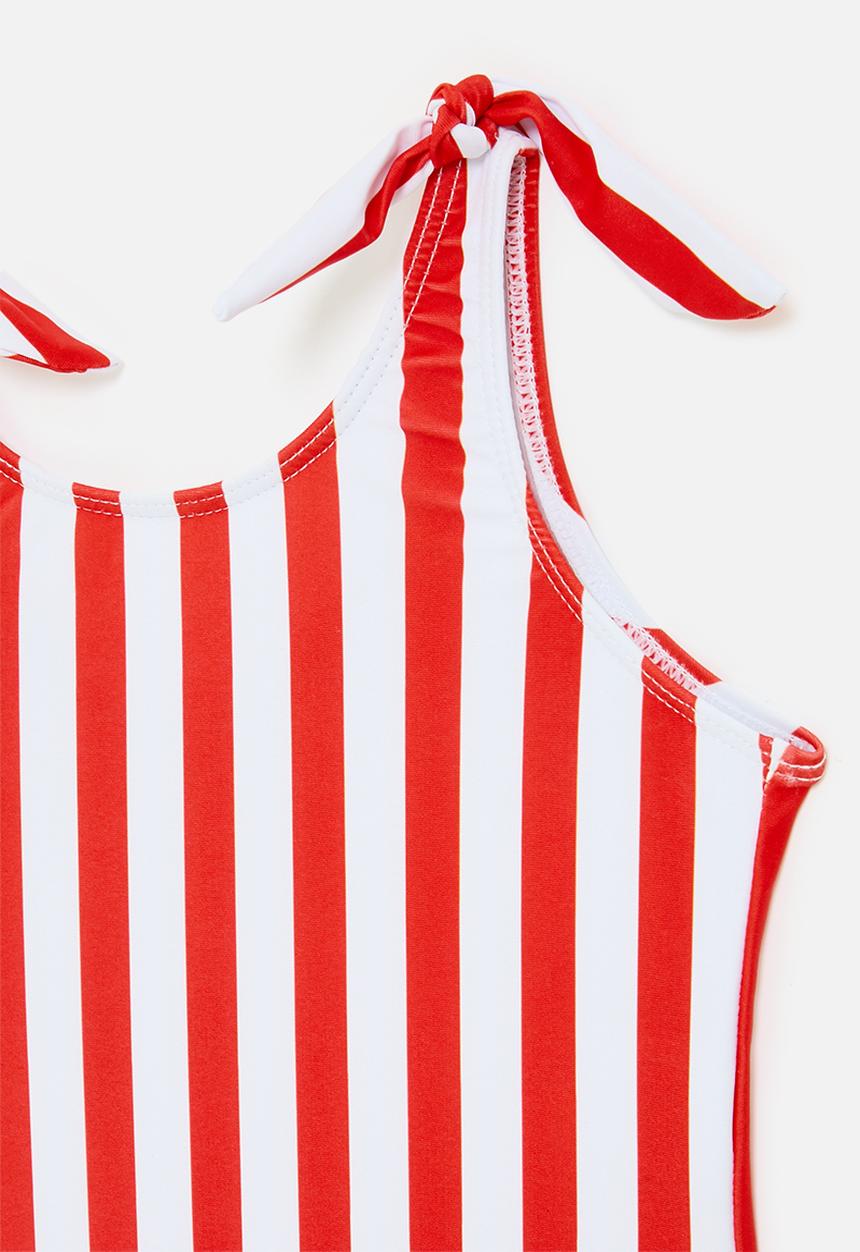 Pop Candy - Stripe bikini - red & white
